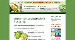 Desktop Screenshot of garciniacambogiaofficial.com